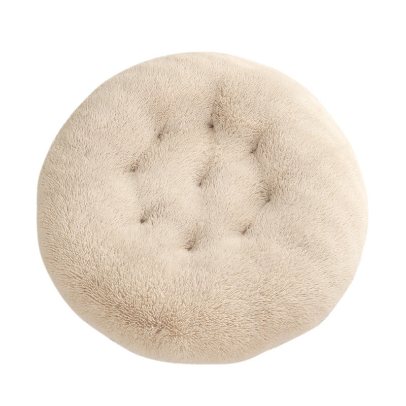 Pet Bed Round Plush Warm Sleeping Mat House Bed