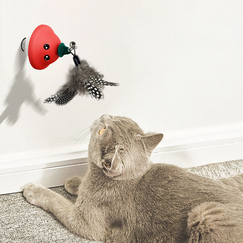 Pet Suction Cup Wand Retractable Interactive Exercise Toy