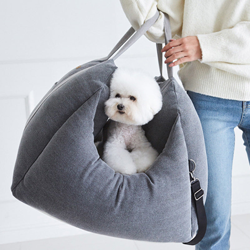 Pet Car Carrier Seat Waterproof Portable Safety Travel Basket
