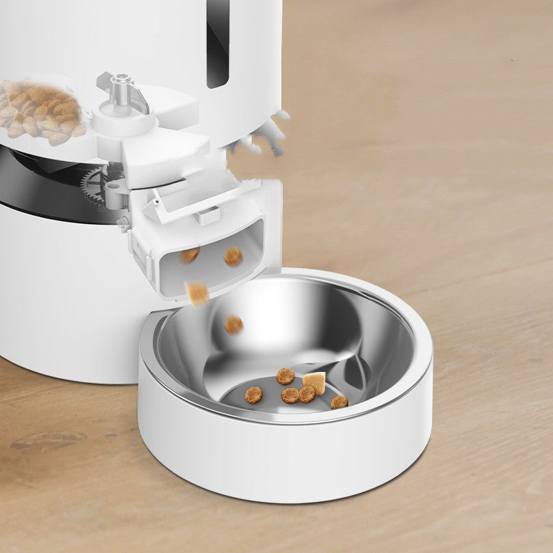Pet Automatic Capsule Feeder Double Bowl System