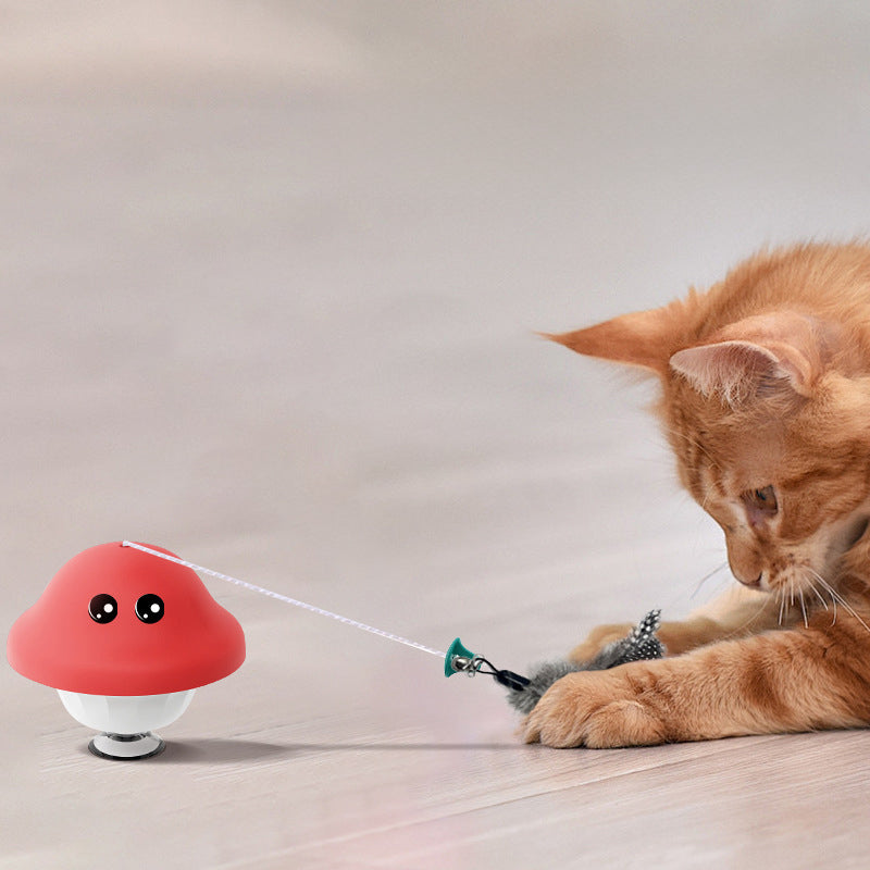 Pet Suction Cup Wand Retractable Interactive Exercise Toy