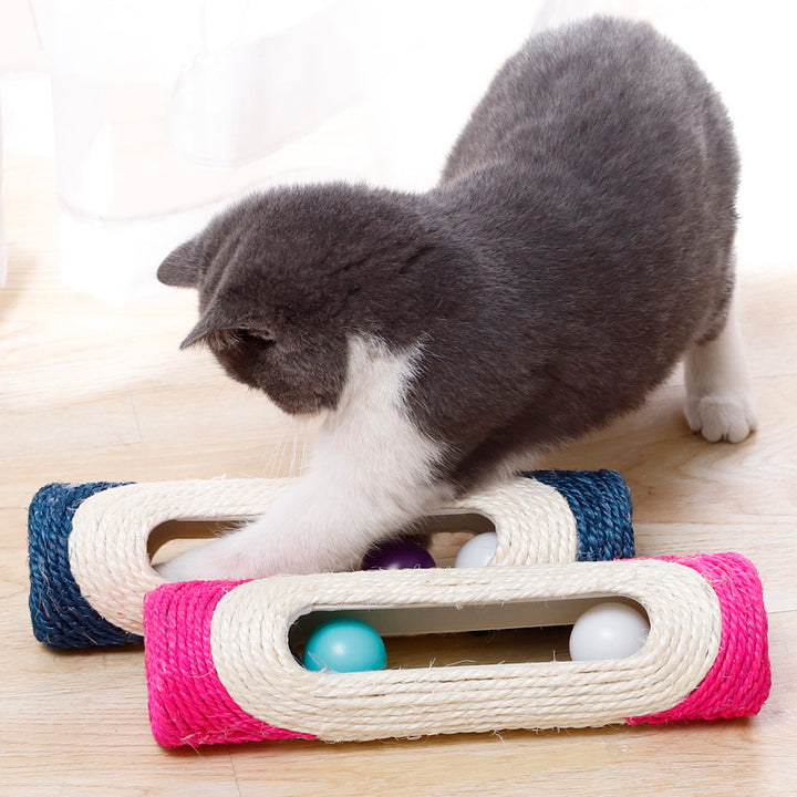Pet Sisal Drum Three Level Interactive Toy