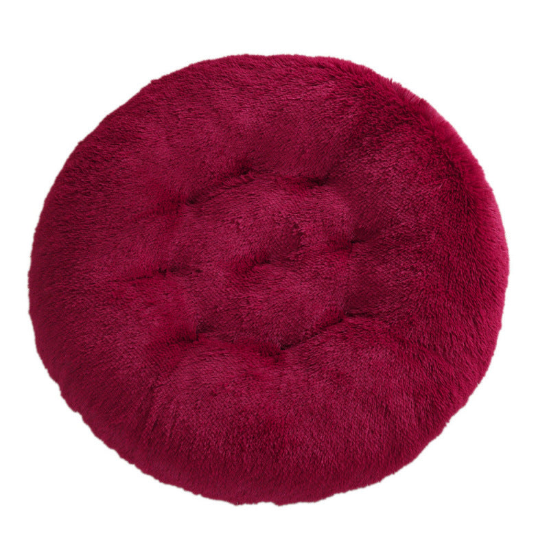 Pet Bed Round Plush Warm Sleeping Mat House Bed