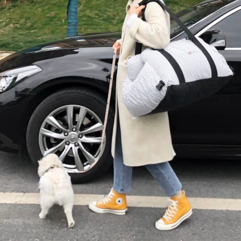 Pet Travel Safety Car Carrier Breathable Transport Bag