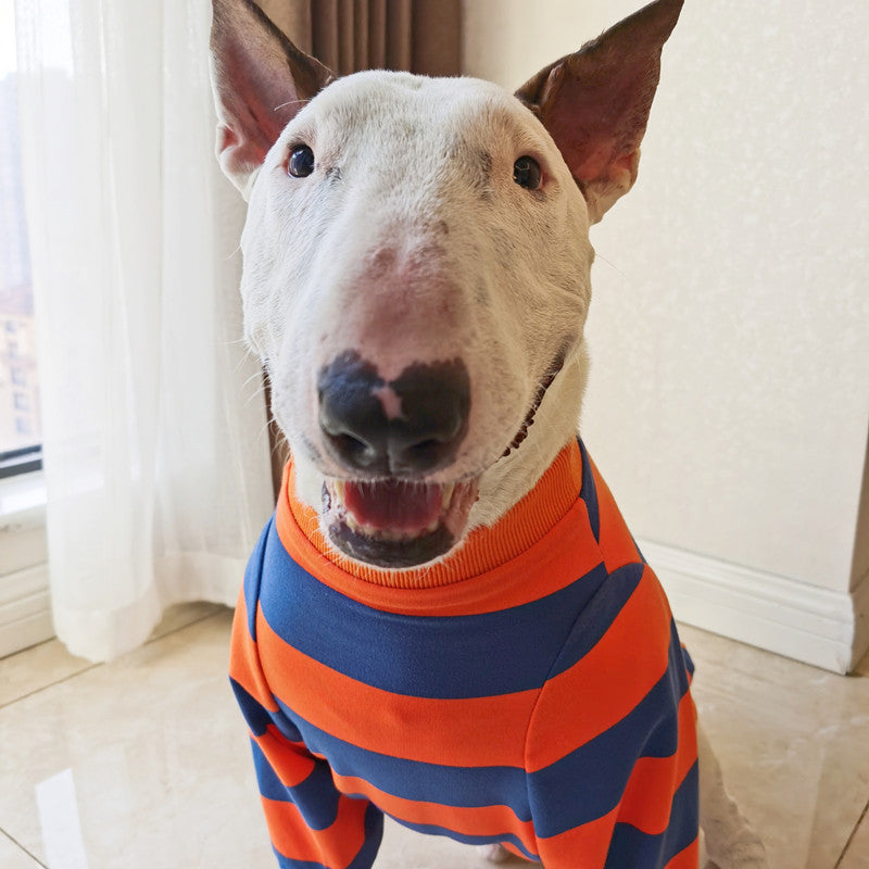 Pet Striped T-Shirt Fashion Cute Simple Apparel