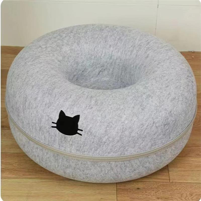 Pet Bed Round Tunnel Comfortable Play Sleep Nest