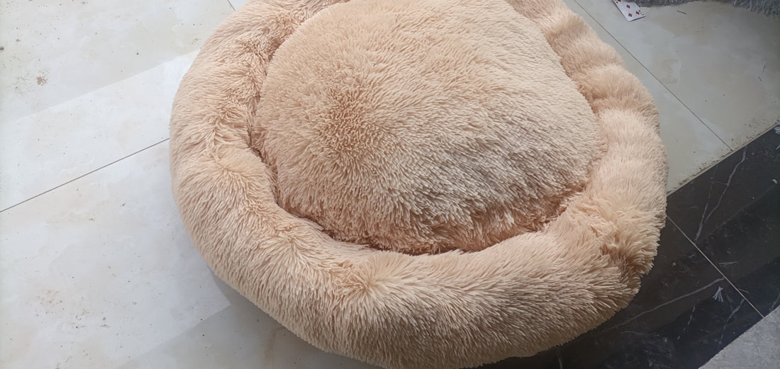 Plush Round Warm Winter Pet Sleeping Bed