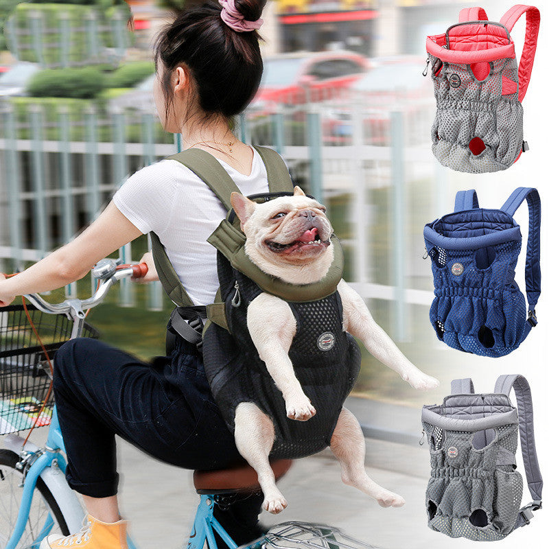 Pet Carrier Backpack Mesh Breathable Outdoor Travel Shoulder Bag