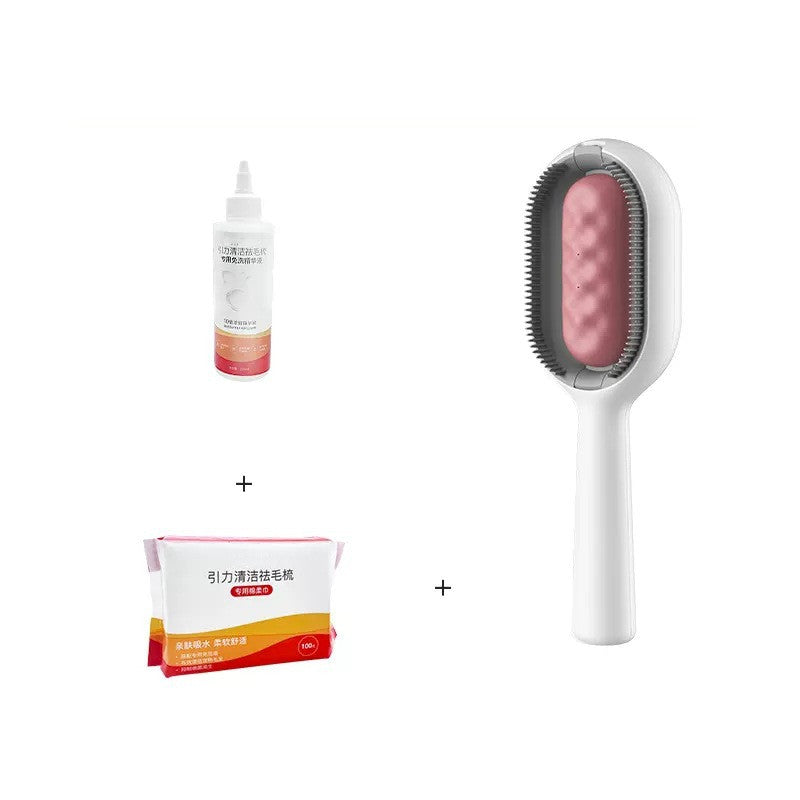 Pet Grooming Brush Dematting Comb Floating Hair Removal Cleaning Tool