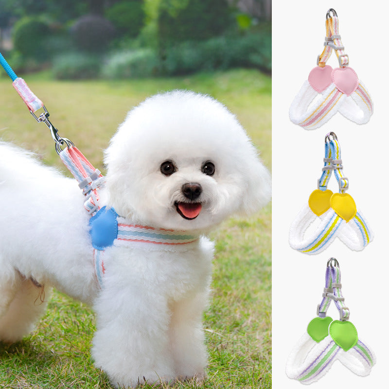 Pet Breathable Chest Vest Leash Walking Gear