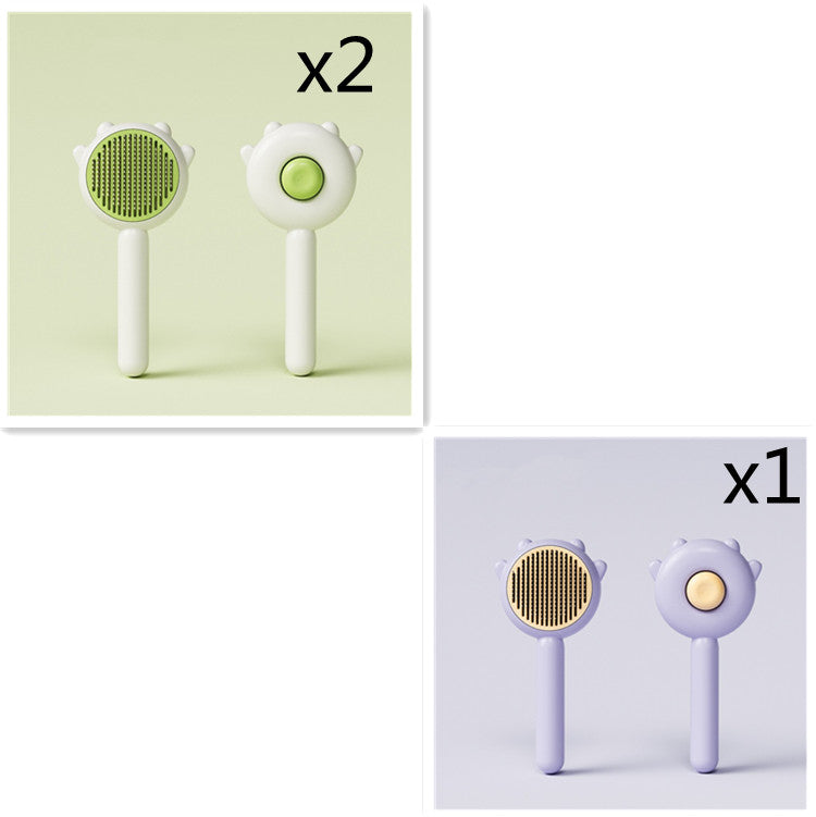 Pet Grooming Comb Massage Hair Removal Brush Scratcher Cleaning Tool