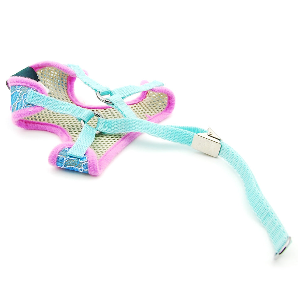 Pet Undershirt Chest Harness Leash Walking Control Gear