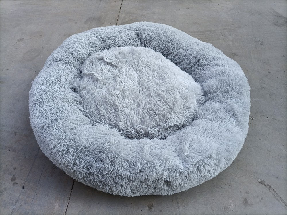 Plush Round Warm Winter Pet Sleeping Bed