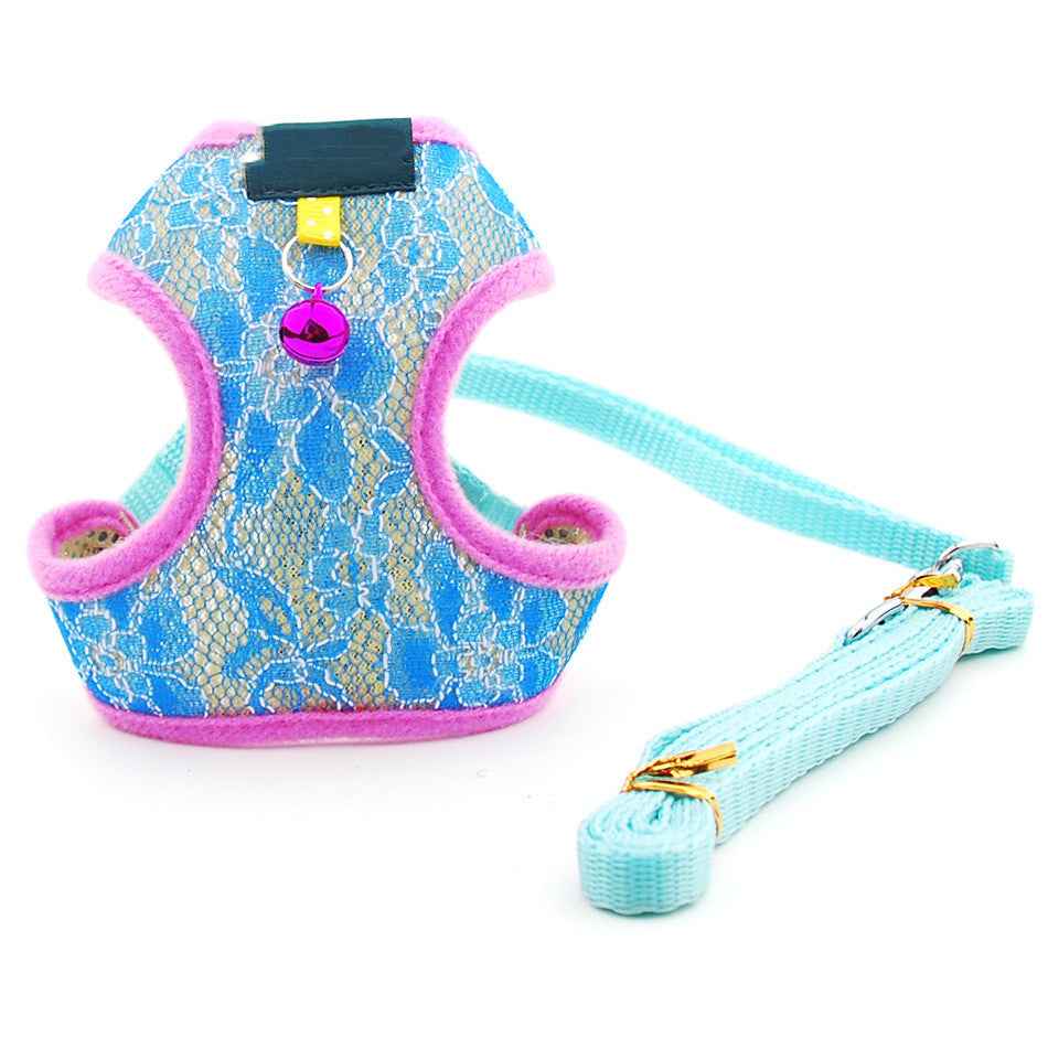 Pet Undershirt Chest Harness Leash Walking Control Gear