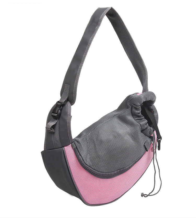 Pet Carrier Mesh Oxford Single Shoulder Travel Sling Handbag
