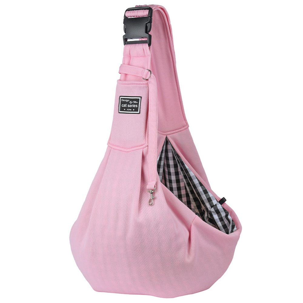Pet Carrier Bag Outdoor Travel Shoulder Crossbody Cotton Sling Tote Comfortable Transport Pouch