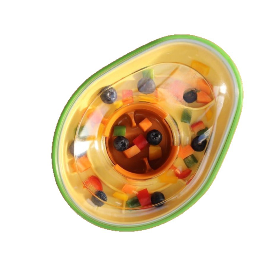 Anti Tumble Avocado Pet Feeding Bowl