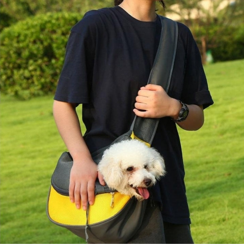 Pet Carrier Mesh Oxford Single Shoulder Travel Sling Handbag