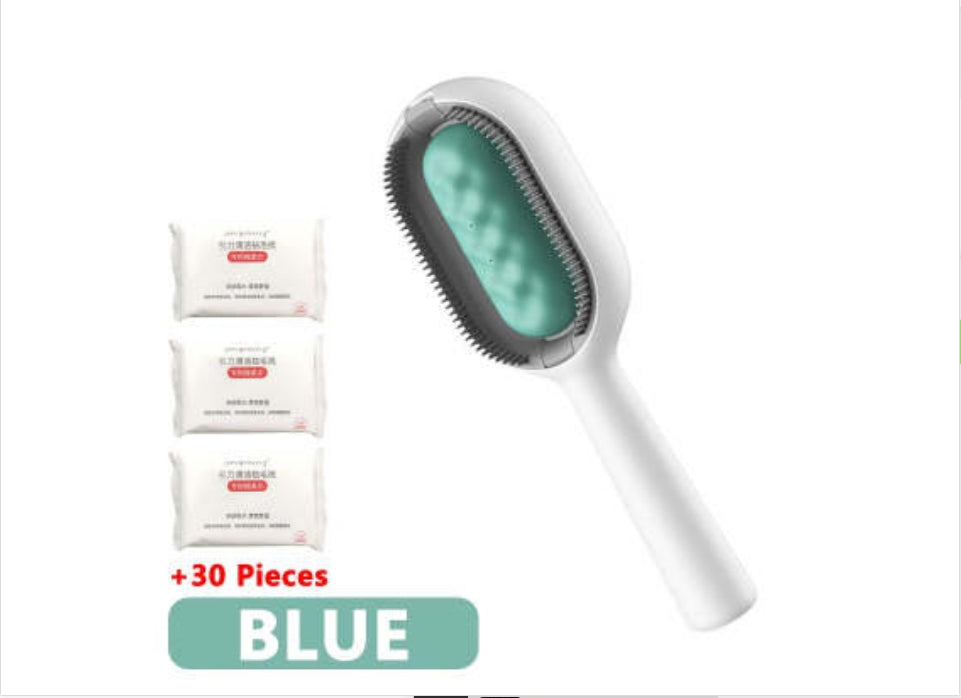 Pet Grooming Brush Dematting Comb Floating Hair Removal Cleaning Tool