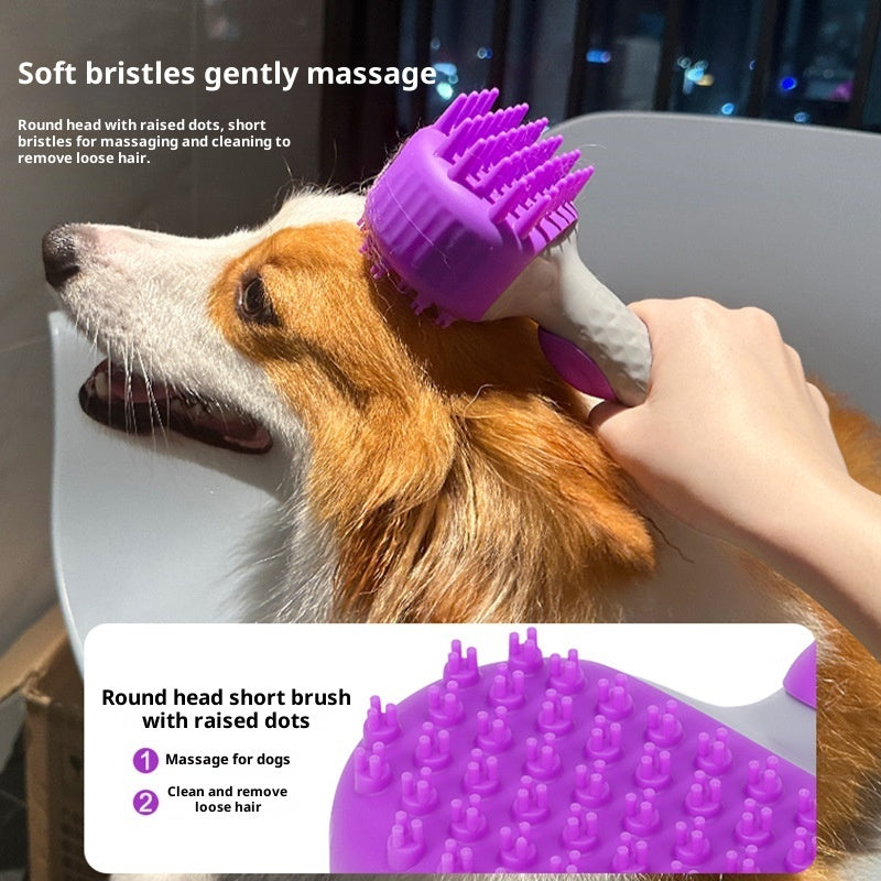 Pet Shower Brush Bath Hair Cleaning Float Tool