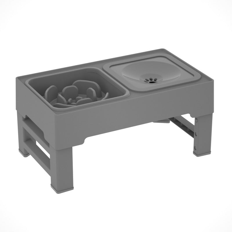 Pet Stainless Steel Double Bowl Elevated Feeding Stand