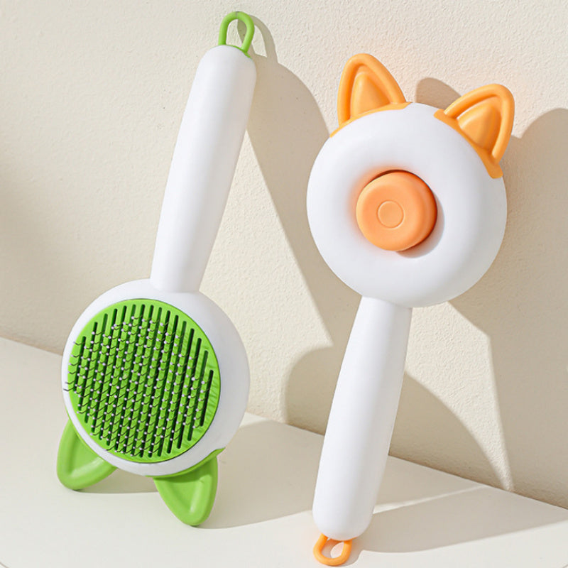 Self-Cleaning Pet Grooming Brush | Tangle-Free Hair Remover - Pawfect Nest