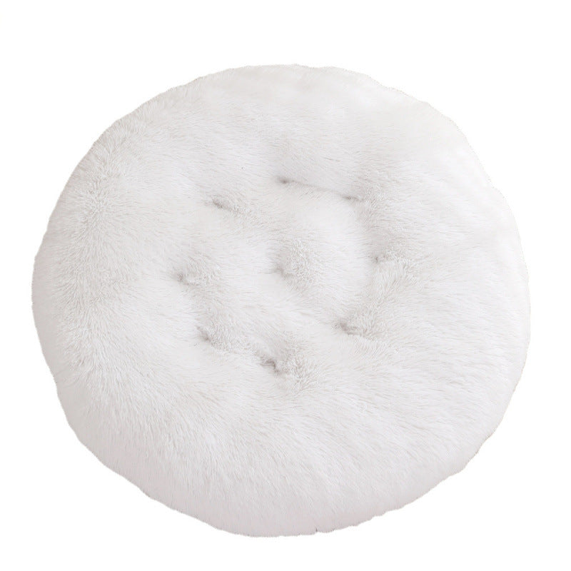 Pet Bed Round Plush Warm Sleeping Mat House Bed
