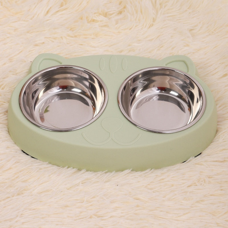 Pet Food And Water Feeding Bowl Basin