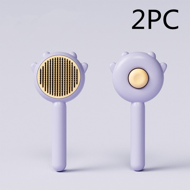 Pet Grooming Comb Massage Hair Removal Brush Scratcher Cleaning Tool