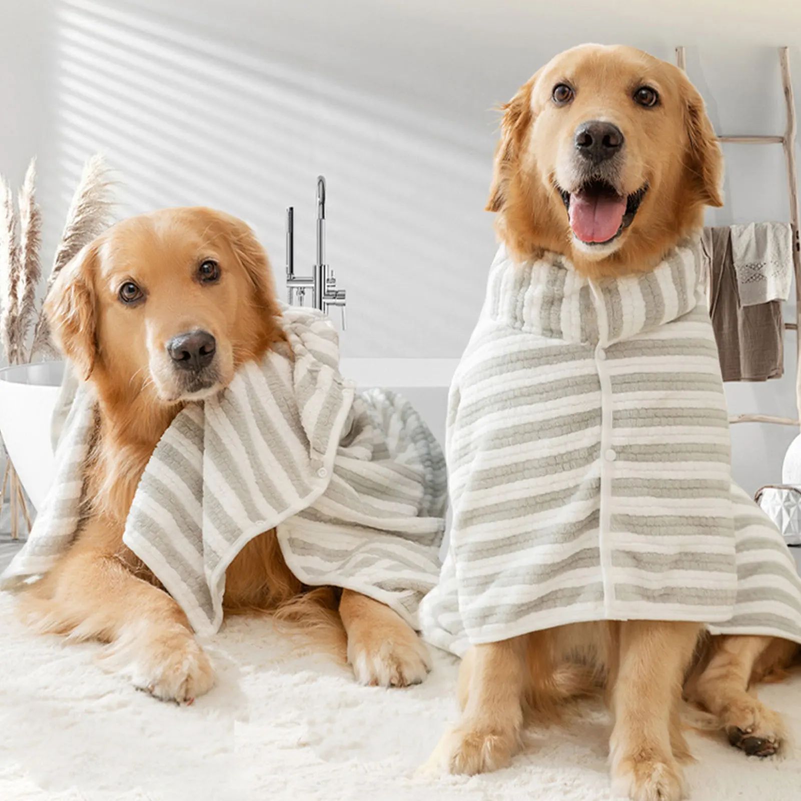 Pet Ultra Absorbent Quick Dry Bathrobe Bath Towel
