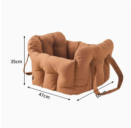 Pet Car Safety Seat Front Passenger Portable Carrier Backpack
