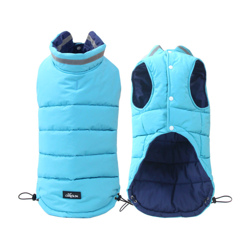 Pet Waterproof Outdoor Jacket Thickened Double Sided Reflective Wear