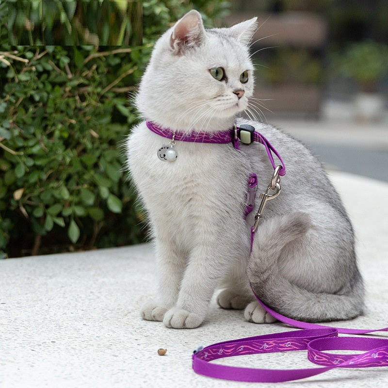 Pet Bell Chest Strap Haulage Rope Vest Leash Harness