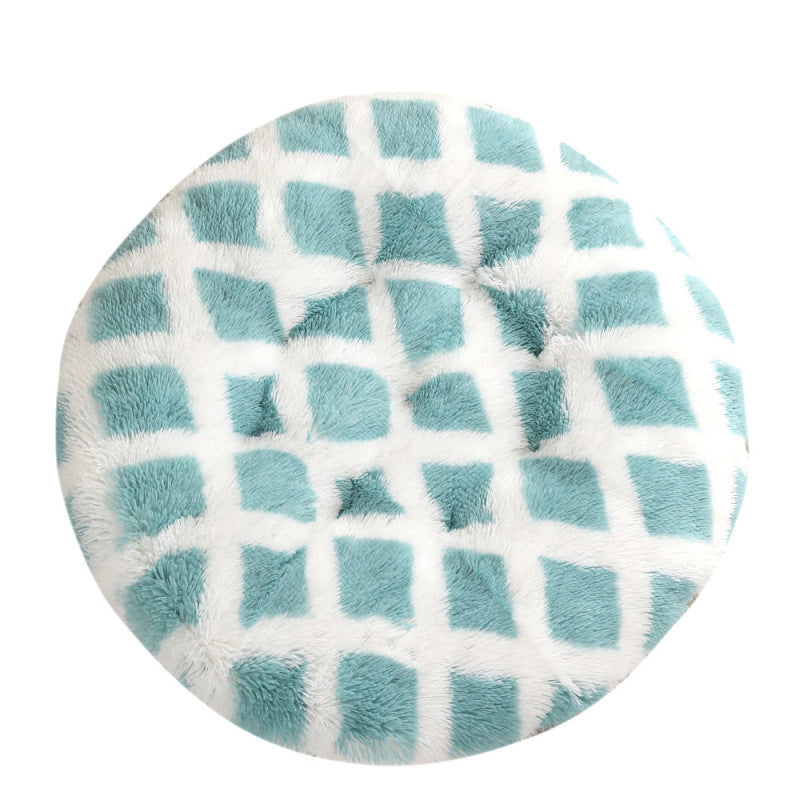Pet Bed Round Plush Warm Sleeping Mat House Bed