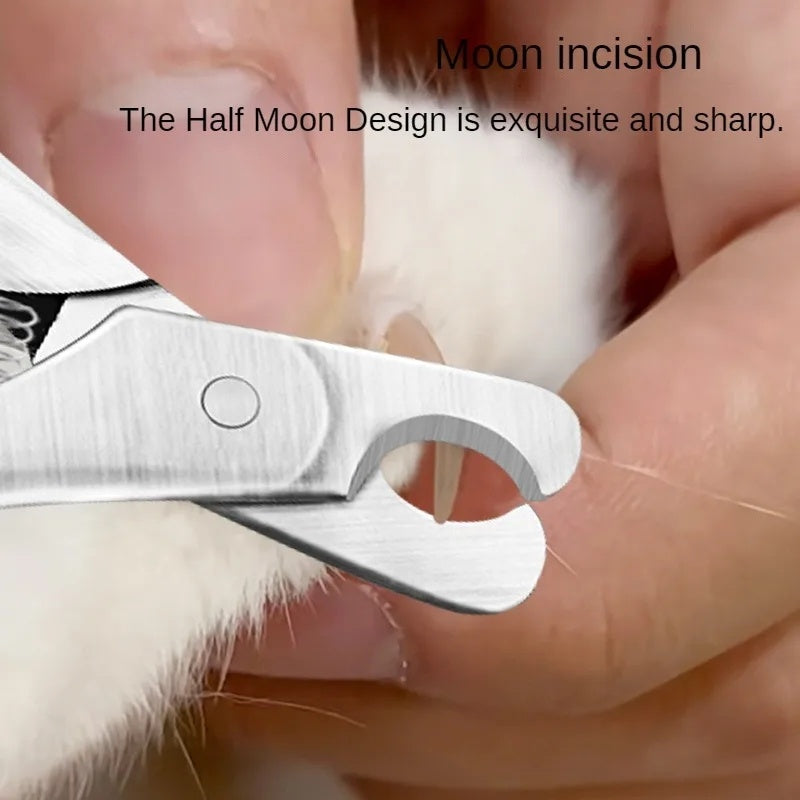 Pet Nail Clipper Professional Safety Stainless Steel Grooming Trimmer Tool