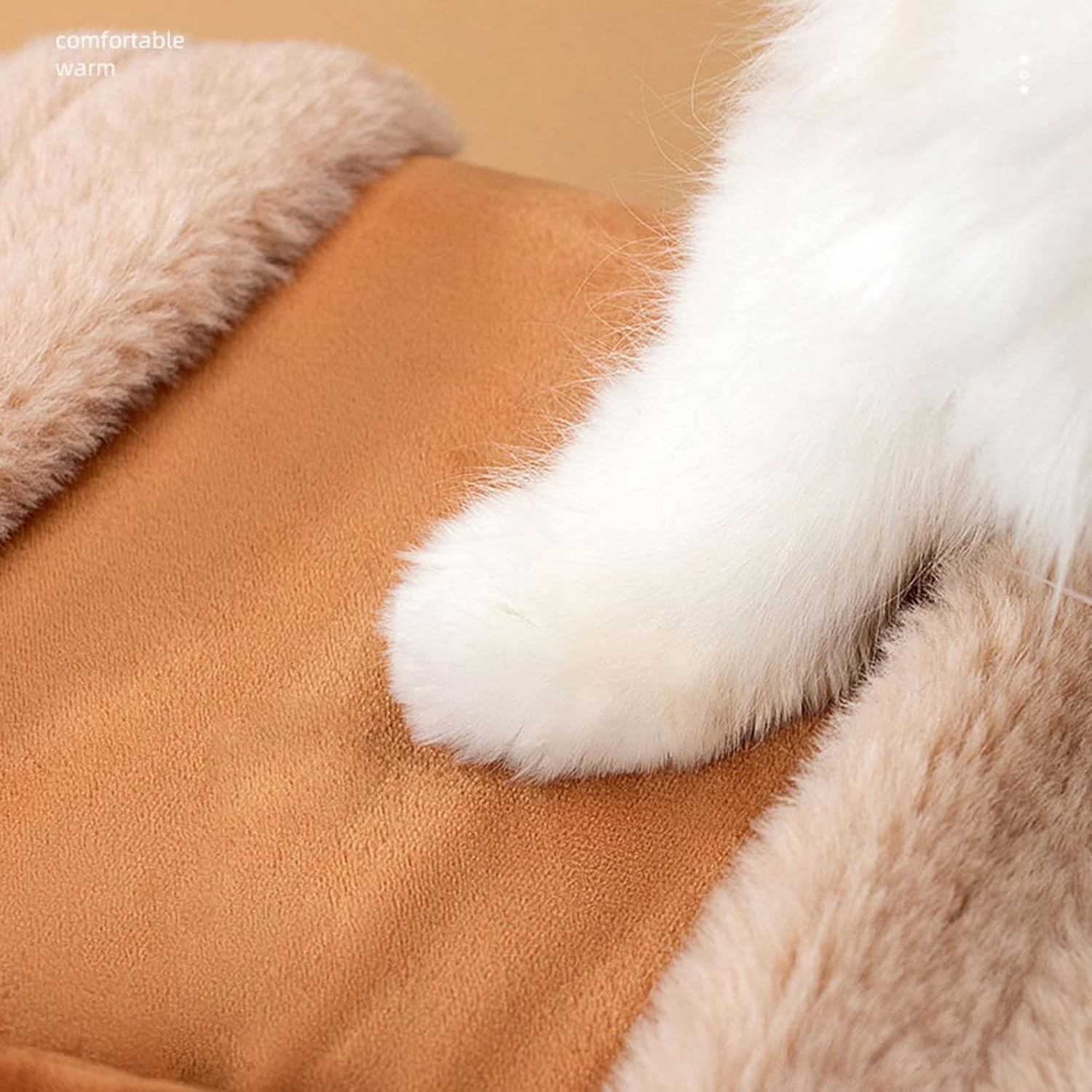 Pet Carrier Backpack Winter Plush Travel Outdoor Warm Bag