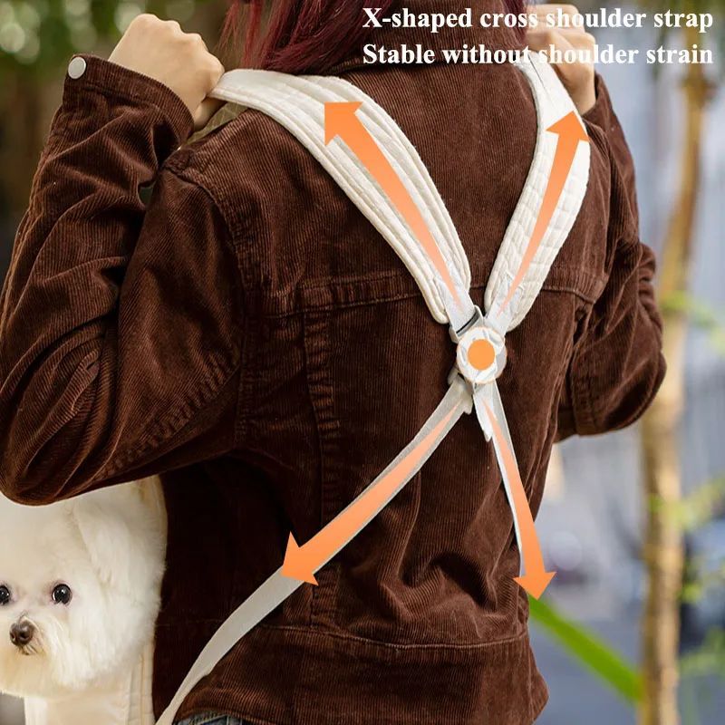 Pet Carrier Backpack Breathable Cross Chest Travel Comfort Bag