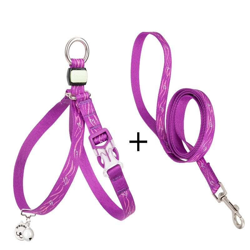 Pet Bell Chest Strap Haulage Rope Vest Leash Harness