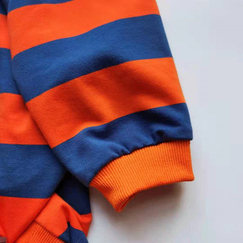 Pet Striped T-Shirt Fashion Cute Simple Apparel