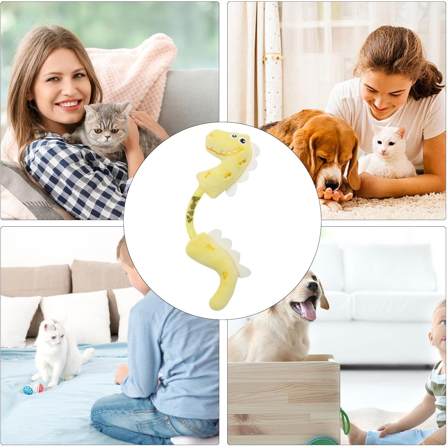 Pet Chew Rope Teeth Cleaning Interactive Kicker Toy