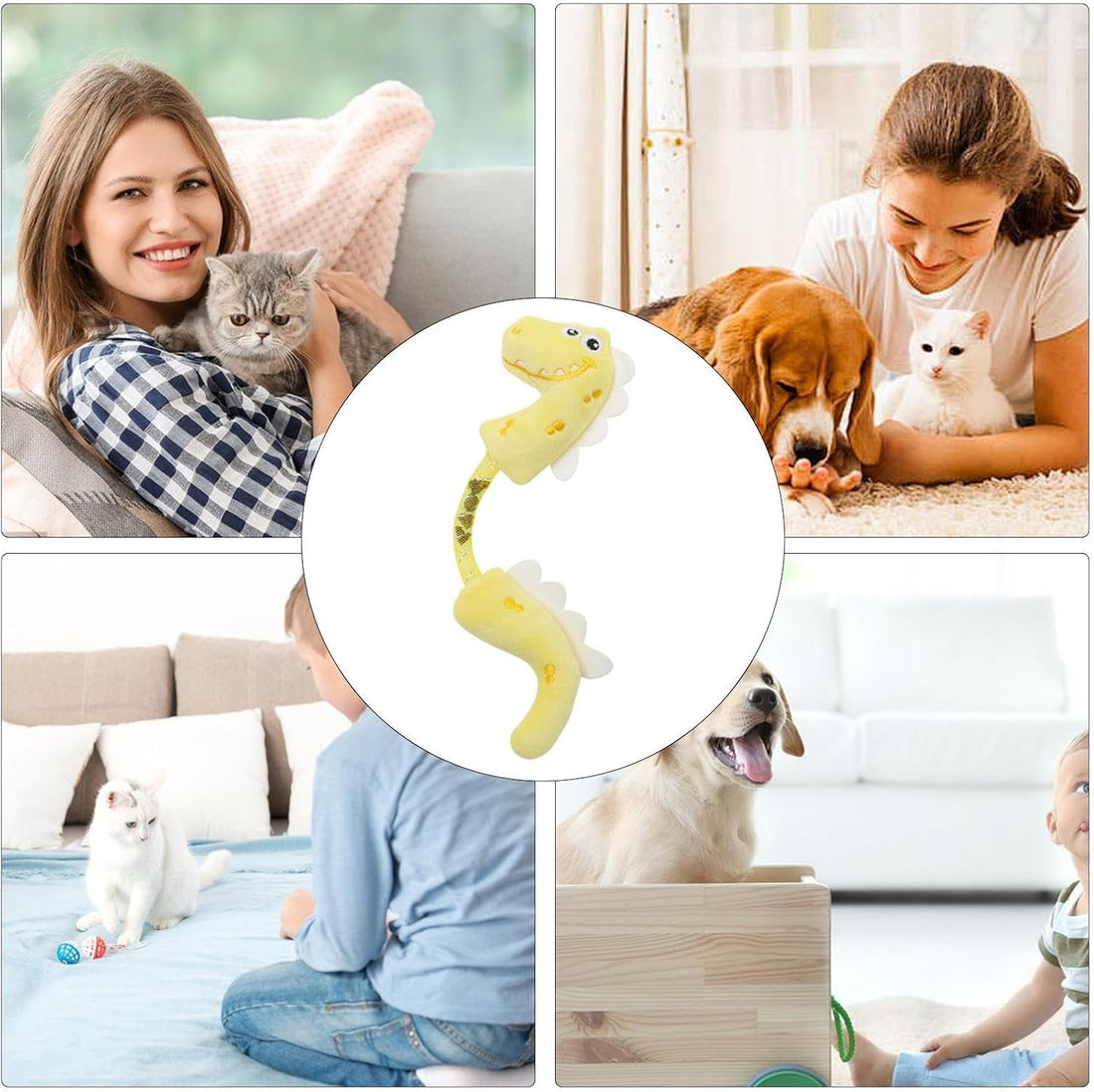 Pet Chew Rope Teeth Cleaning Interactive Kicker Toy