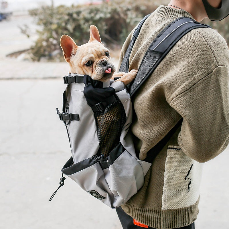 Pet Carrier Backpack Double Shoulder Portable Travel Outdoor Bag