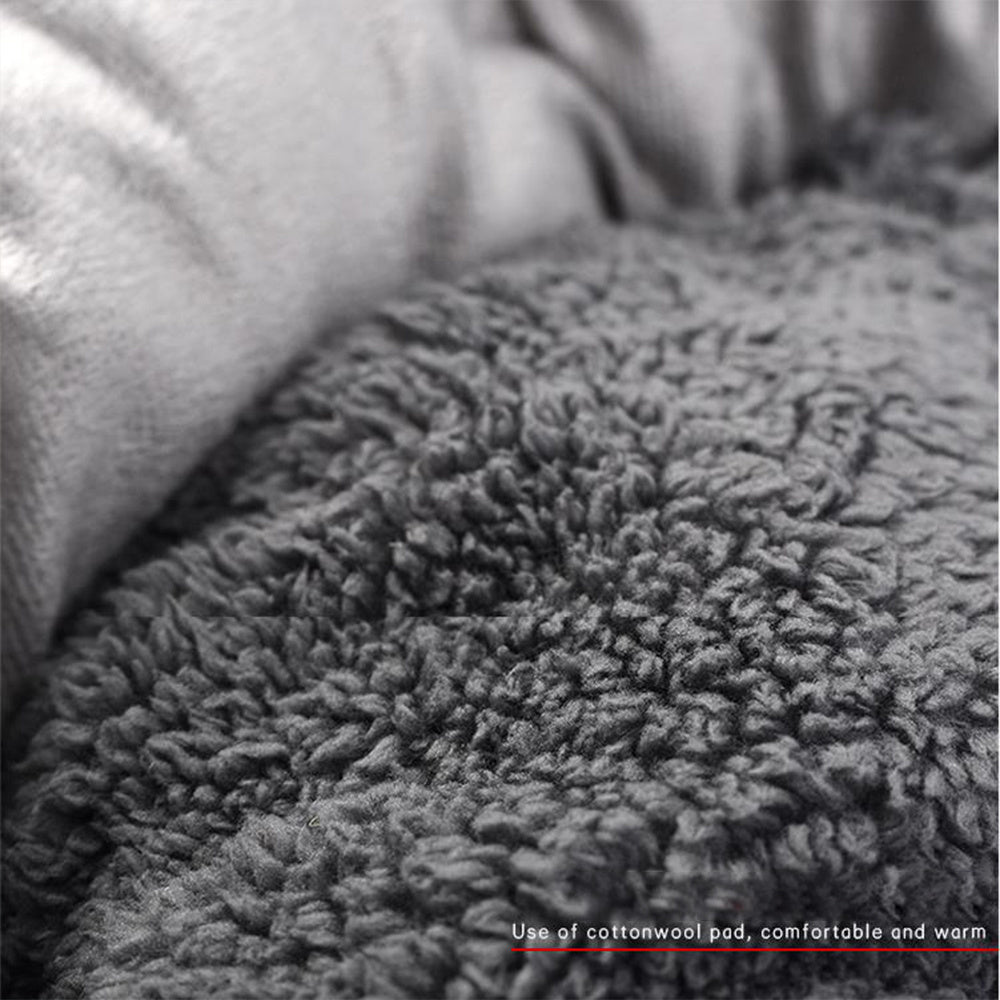 Pet Soft Round Sleeping Bed With Pillow And Mat