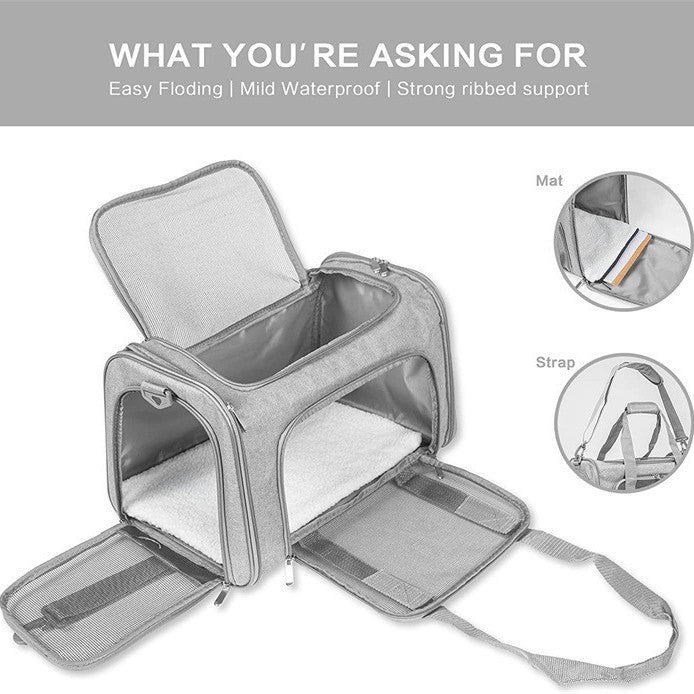 Pet Carrier Portable Foldable Handheld Travel Bag