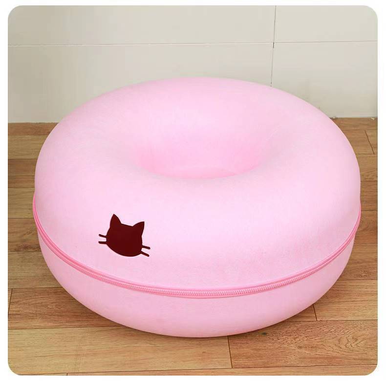 Pet Bed Round Tunnel Comfortable Play Sleep Nest