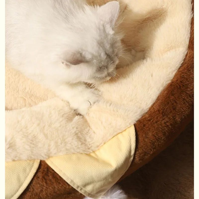 Pet Bed Round Soft Warm Deep Sleep Cushion Sofa Pad