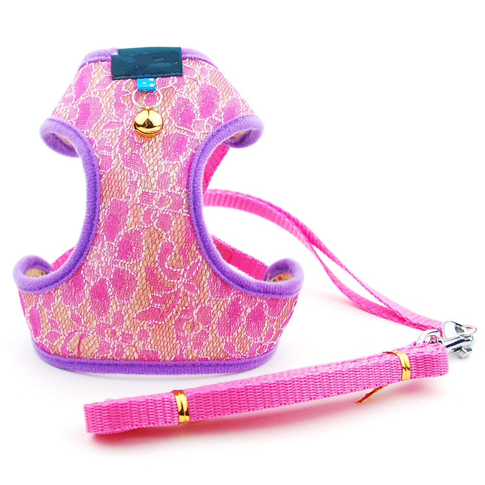 Pet Undershirt Chest Harness Leash Walking Control Gear