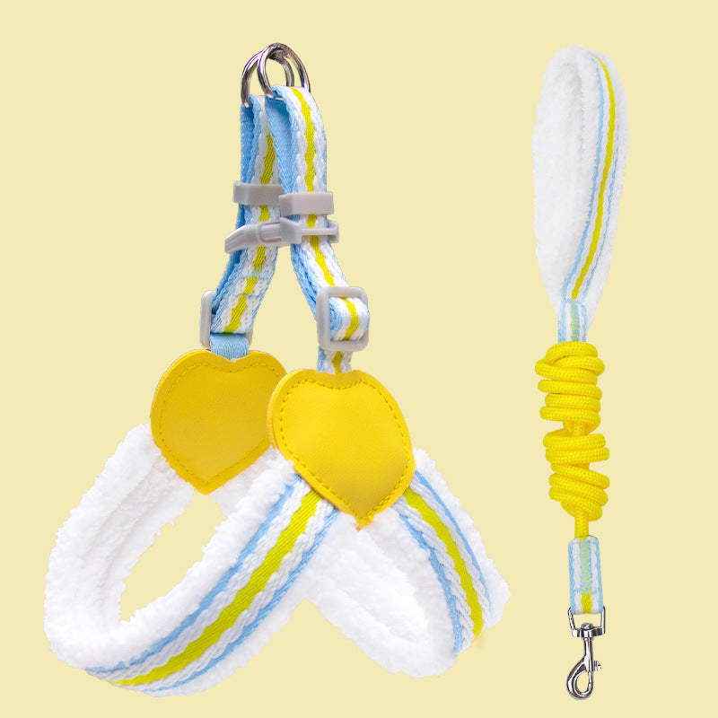 Pet Breathable Chest Vest Leash Walking Gear