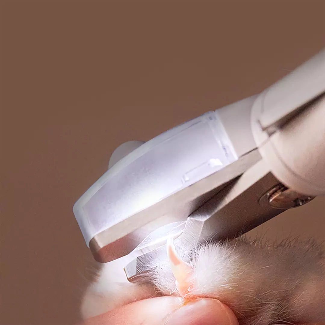 Pet Nail Clipper Scissors LED Light Grooming Trimmer Tool