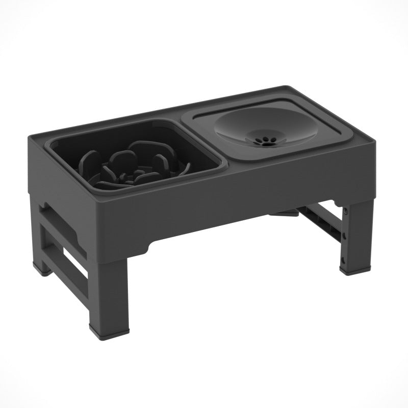 Pet Stainless Steel Double Bowl Elevated Feeding Stand
